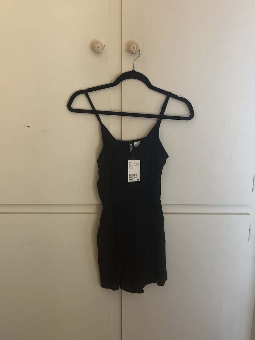 H&M Divided Black Sleeveless Romper Size 2